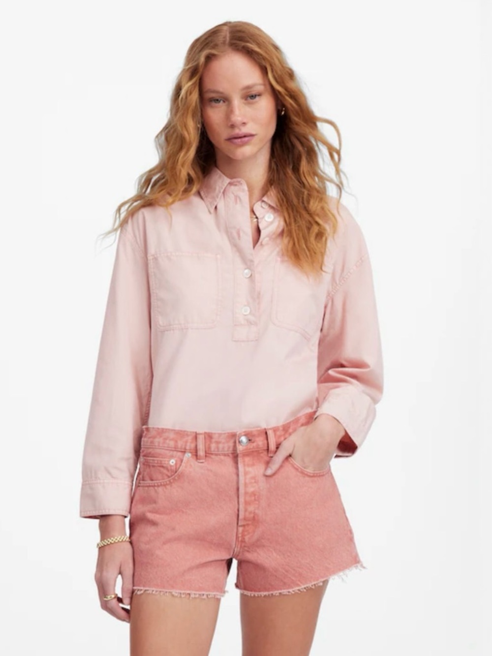 🆕 Madewell The Brynn High-Rise Cutoff Shorts Size 28